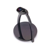 FerizZ 316L Çelik Siyah Yuvarlak Detaylı Kolye Ucu TGR-557 thumbnail 3