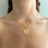 FerizZ Altın Kaplama Zirkon Taşlı J Harfli Kolye Ucu TGR-535 thumbnail 2