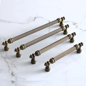 Şah 224 mm Eskitme Antik Sarı  Metal Mobilya Mutfak Çekmece Kapak Dolap Dolabı Kulpu Kulbu Kulpları - 6