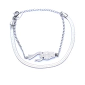 316L Çelik Yılan Kafası İtalyan Zincir Bileklik BLK-765 - 2