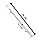 316L Çelik Kanat Detaylı Zincir Bileklik BLK-776 thumbnail 5