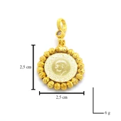 Altın Kaplama Dorikalı Çeyrek Altınlı Kadın Kolye Ucu TGR-580 thumbnail 5