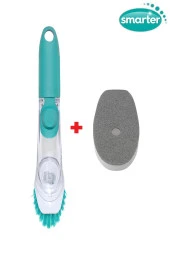 SMARTER DETERJAN HAZNELİ BULAŞIK FIRÇASI + SÜNGER YEDEK HEDİYELİ - 1