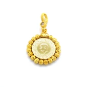 Altın Kaplama Dorikalı Çeyrek Altınlı Kadın Kolye Ucu TGR-580 thumbnail 1