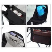 KingCamp DELUXE SANDALYE (SIYAH/GRI) - 7