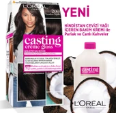 L'Oréal Paris Casting Crème Gloss Saç Boyası 200 Karadut Siyahı thumbnail 2