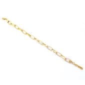 Altın Kaplama Zincir - Hallow Bileklik BLK-985 thumbnail 7