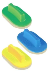 Tahta Silgisi Plastik Saplı 3 Adet Beyaz Yazı Tahta Silgisi Okul Sınıf Büro - 1