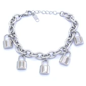 316L Çelik Kilit Model Kadın Bileklik BLK-775 thumbnail 2