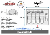 Evolite Trip XL Monodome 4+1 Kişilik Kamp Çadırı - 2