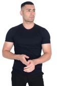 Erkek Sıfır Yaka Floş T-SHIRT - 4