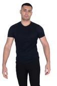 Erkek Sıfır Yaka Floş T-SHIRT - 9