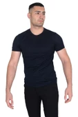 Erkek Sıfır Yaka Floş T-SHIRT - 7