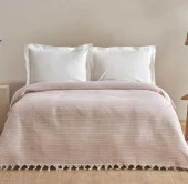 Karaca Home Celia Pembe Çift Kişilik Pike - 1