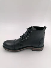 SOLMAZ 8021 SİYAH RENK HAKİKİ DERİ FERMUARLI BOT thumbnail 2