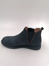 SOLMAZ 1816 LACİVERT NUBUK HAKİKİ DERİ BOT thumbnail 2