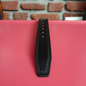 Erkek 4 Cm. Siyah Hakiki Deri (Vejetal Dana Derisi) Gvn-0052 - 2