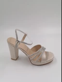 SOLMAZ CESA TENRENGİ SATEN TAŞLI PLATFORM ABİYE AYAKKABI thumbnail 1