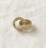 Üç Sıralı Halka Altın Küpe thumbnail 2