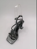 SOLMAZ MARCEL PLATİN RUGAN TAŞLI TOPUKLU ABİYE AYAKKABI thumbnail 3