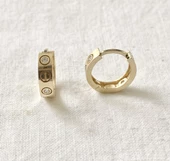 Cartier Halka Altın Küpe - 1