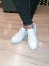 SOLMAZ 2501 BEYAZ RENK HAKİKİ DERİ ERKEK AYAKKABI thumbnail 3