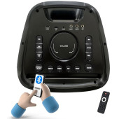 Midex MXR-1600 Taşınabilir Ses Sistemi Portatif Hoparlör 2x12 İNÇ Şarjlı USB BT (Çift Mikrofonlu) OUTLET - 2