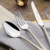 Nehir Fulya 89 Parça Sade Altın Çatal Kaşık Bıçak Takımı thumbnail 4