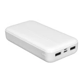 S-link 20.000mAh PRM Micro + Type-C + USB Beyaz Taşınabilir Pil Şarj Cihazı Powerbank thumbnail 5