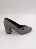 SOLMAZ EMİLY PLATİN SATEN TAŞLI TOPUKLU ABİYE AYAKKABI thumbnail 1