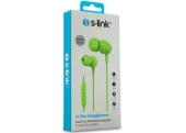 S-link Mobil Telefon Uyumlu Yeşil Kulak İçi Mikrofonlu Kulaklık thumbnail 2