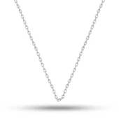 Gümüş 0.30 Mikron 50 Cm Forse Kadın Zincir thumbnail 1