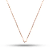 Gümüş Rose 0.30 Mikron 50 Cm Forse Kadın Zincir thumbnail 1