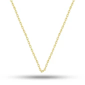 Gümüş Gold 0.30 Mikron 50 Cm Forse Kadın Zincir thumbnail 1