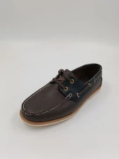 SOLMAZ KAHVE SİYAH HAKİKİ DERİ BAĞCIKLI ERKEK AYAKKABI thumbnail 1