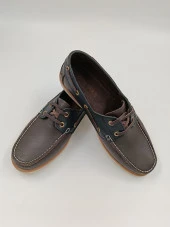 SOLMAZ KAHVE SİYAH HAKİKİ DERİ BAĞCIKLI ERKEK AYAKKABI thumbnail 4