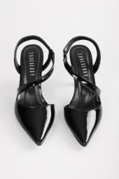 SOLMAZ NUA SİYAH RUGAN TOPUKLU AYAKKABI thumbnail 5