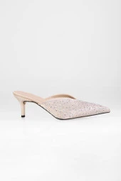 SOLMAZ CORSAGE TEN SATEN TAŞLI TOPUKLU TERLİK thumbnail 5