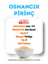 Mytat Doğal Yerli Üretim Osmancık Pirinç 5 kg (ÇUVAL) - 3