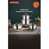 Sırma İndüksiyon Tabanlı 8 Parça Tencere Seti - 1