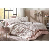 Özdilek Tek Kişilik Ranforce Nevresim Takımı Albero İn Fiore Pudra - 1