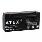 Atex 6 Volt - 3.4 Amper Yatık Akü - 3