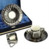 Evdema COLLECTION PLATİN 2 Lİ KAHVE FİNCANI - 1
