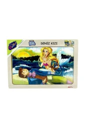 Play Wood Ahşap Eğitici Puzzle Deniz Kızı ONY-28 - 1
