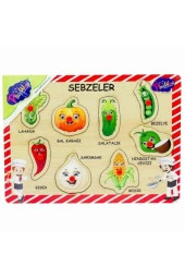 Play Wood Ahşap Tutmalı Sebzeler ONY-157 - 1