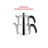 DELUX ORTA BOY BLACK SOFT ÇAYDANLIK TAKIMI - 2