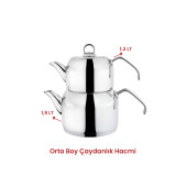 DELUX ORTA BOY PLATİN ÇAYDANLIK TAKIMI - 4