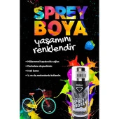 Dekor Akrilik Sprey Boya Alüminyum Yaldız Gümüş 400 ml Tasarım Metal Ahşap Plastik Yüzey Boyama thumbnail 5