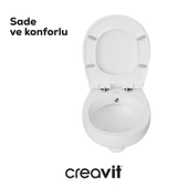 Creavit TP320 Perla Asma Klozet, Creavit Yavaş Kapak - 1