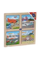 Play Wood Ahşap Eğitici Puzzle Gezegen/Denizaltı/Spor/Hav - 3